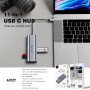 Hub USB-C 11 en 1 Lenyes AX127 | 4x USB 3.0, 4K HDMI, VGA y PD 100W
