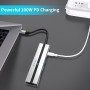 Hub USB-C 6 en 1 Lenyes AX128 | HDMI 4K, SD/TF y PD 60W