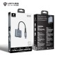 daptador USB-C a Jack 3.5mm y Carga Lenyes AX136 | DAC Hi-Fi