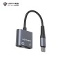 daptador USB-C a Jack 3.5mm y Carga Lenyes AX136 | DAC Hi-Fi