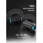 Lenyes S233 Rugged | Altavoz Bluetooth V5.3 12W | Sumergible IPX7 | Trasera Magnética y Clip de Transporte