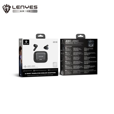 Lenyes Air 103 al por Mayor - Auriculares ANC/ENC Negro con Traducción