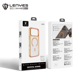 Funda Lenyes CK224: Transparencia Anti-Amarilleo con MagSafe Ultra Potente