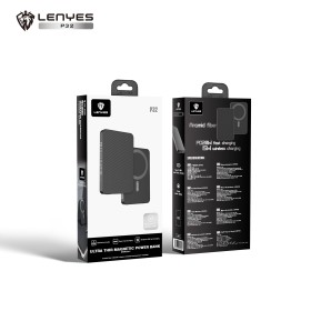 Power Bank Lenyes P32 5000mAh | Fibra de Kevlar y Carga Magnética 15W