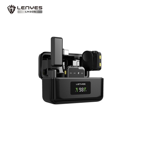 Lenyes LM205 al por Mayor - Micrófono Dual Inalámbrico para Móvil | WePhone