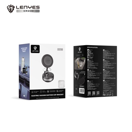 Soporte Magnético Lenyes CR200 | Ventosa de Vacío Eléctrica y Rotación 360°