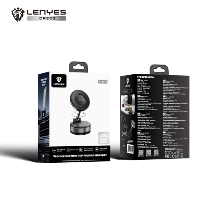 Soporte Magnético Lenyes CR202 | Ventosa de Vacío Mecánica y Rotación 360°
