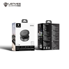 Soporte Lenyes MHW019 | Carga Inalámbrica 15W y Ventosa de Vacío Eléctrica