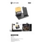 Lenyes PW327 al por Mayor - Cargador Inalámbrico 4 en 1 con Reloj | WePhone
