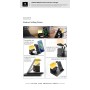 Lenyes PW327 al por Mayor - Cargador Inalámbrico 4 en 1 con Reloj | WePhone