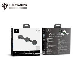 Lenyes PW330 al por Mayor - Cargador 3 en 1 Plegable de Aluminio | WePhone