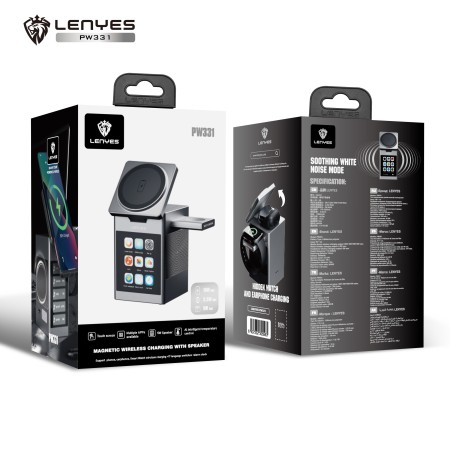 Lenyes PW331 al por Mayor - Cargador con Altavoz y Pantalla LCD | WePhone