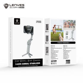 Estabilizador Gimbal Lenyes LPH105 | 3 Ejes con Luz de Relleno y Seguimiento IA
