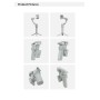 Estabilizador Gimbal Lenyes LPH105 | 3 Ejes con Luz de Relleno y Seguimiento IA