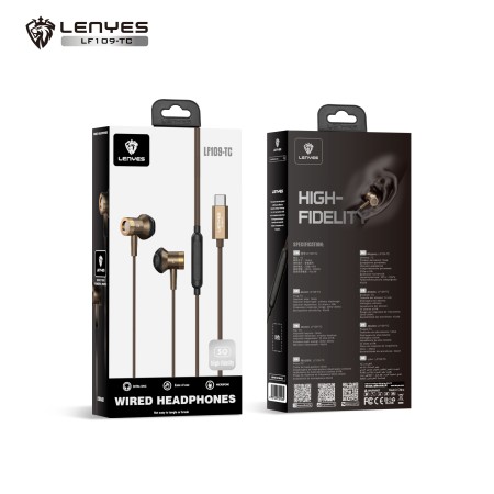 Lenyes LF109-TC al por Mayor - Auriculares Tipo-C de Gran Formato | WePhone