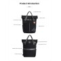 Mochila Innovator Lenyes LB597 | Cierre Roll-Top y Tejido Táctico 500D