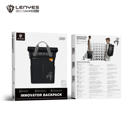 Mochila Innovator Lenyes LB597 | Cierre Roll-Top y Tejido Táctico 500D