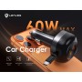 Cargador de Coche Lenyes CA59 | 60W con Cable USB-C Retractil y PD30W
