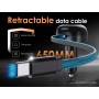 Cargador de Coche Lenyes CA59 | 60W con Cable USB-C Retractil y PD30W