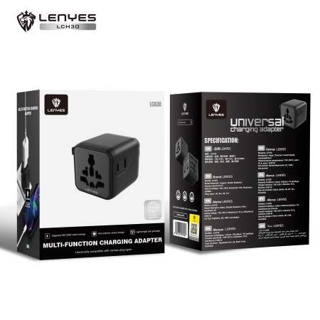 Adaptador de Viaje Universal Lenyes LCH30 | 2500W y Seguridad Infantil