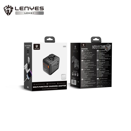 Adaptador de Viaje Lenyes LCH31 25W GaN III | Universal y Carga Rápida