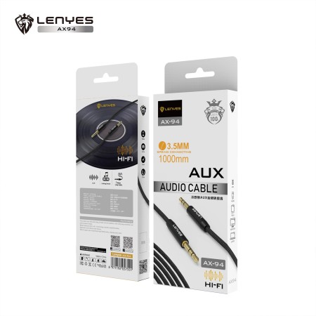 Cable AUX Lenyes 3.5mm al por Mayor - Audio Hi-Fi 1m | WePhone