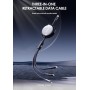 Cable Retráctil 3-en-1 Lenyes LC524 | USB-C 60W y Lightning 27W