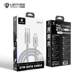 Lenyes LC551 TC-I al por Mayor - Cable iPhone 27W Reforzado | WePhone