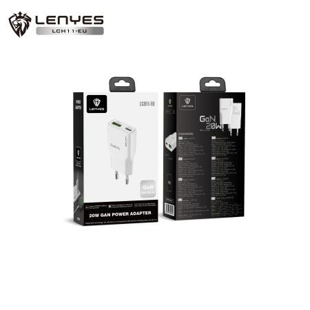 Cargador Lenyes GaN 20W Ultra-Plano al por Mayor | WePhone