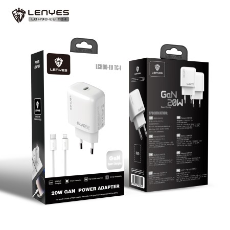 Lenyes LCH90 GaN 20W Pack iPhone al por Mayor | WePhone