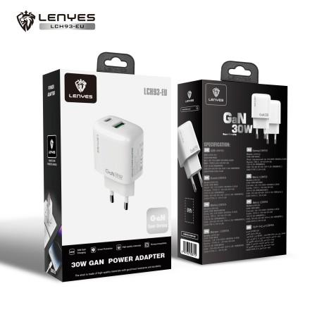 Lenyes LCH93 GaN 30W Doble Puerto al por Mayor | WePhone