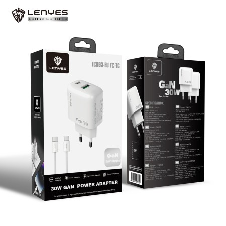 Lenyes LCH93 GaN 30W Pack USB-C al por Mayor | WePhone