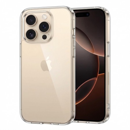 IPHONE 16 PRO MAX Funda de Gel TPU Transparente 1.5mm ALTA CALIDAD