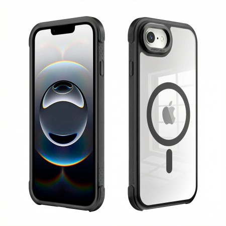 Funda para iPhone 17E Transparente con Marco Metálico y MagSafe