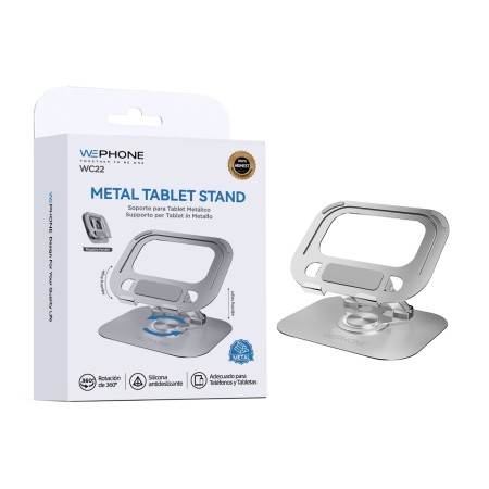 Soporte Tablet Metálico WC22 | Rotación 360° | WePhone España