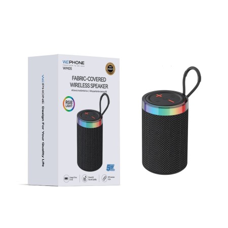 Altavoz Bluetooth WM05 | Luces RGB | Revestimiento Tela | WePhone
