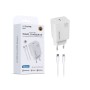 Cargador USB-C de 20W + Cable USB-C a Lightning | WePhone Mayorista