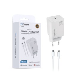 Kit Carga WA24 GaN 30W | Cable Lightning 30W | WePhone Mayorista
