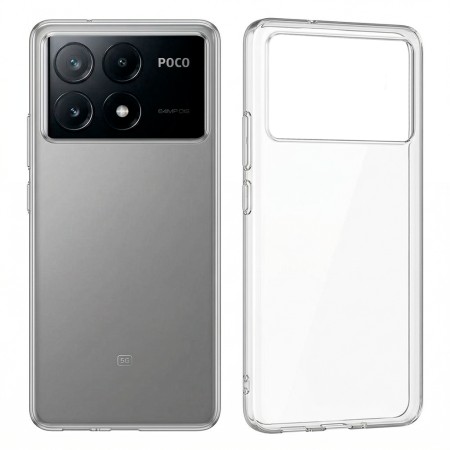 POCO X6 PRO Funda de Gel TPU Transparente 1.5mm ALTA CALIDAD