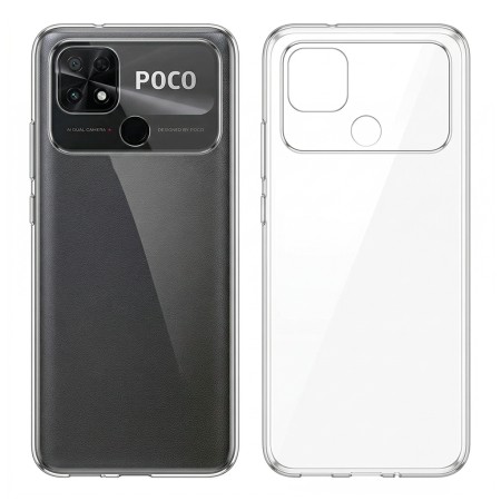 POCO C40 Funda de Gel TPU Transparente 1.5mm ALTA CALIDAD