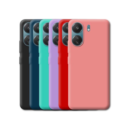 Funda Tipo Original Redmi 13C 5G de goma suave | Wephone Mayorista