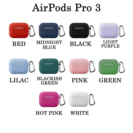 Funda AirPods Pro 3 – Silicona Suave con Gancho | Wephone Mayorista
