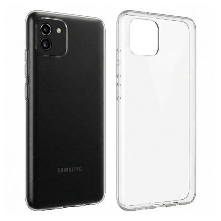 SAMSUNG A03 Funda de Gel TPU Transparente 1.5mm ALTA CALIDAD