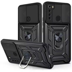 Funda Armadura con Tapa Deslizante Redmi Note 8 Cámara y Anillo | Wephone Mayorista