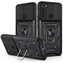Funda Armadura con Tapa Deslizante Redmi Note 8 Cámara y Anillo | Wephone Mayorista