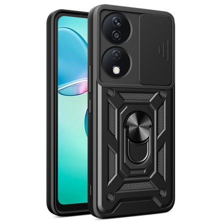 Funda Armadura con Tapa Deslizante Honor X7b Cámara y Anillo | Wephone Mayorista