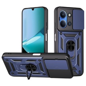 Funda Armadura con Tapa Deslizante Redmi 15C Cámara y Anillo | Wephone Mayorista