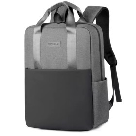 Mochila Wephone BP-PM2 15.6" en gris, diseño elegante, ideal para trabajo y estudio.