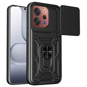 Funda Armadura con Tapa Deslizante Vivo Y31 Cámara y Anillo | Wephone Mayorista