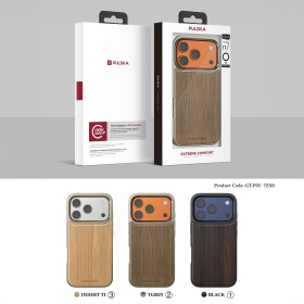 Funda Madera Auténtica MagSafe iPhone 17 Pro – Elegancia Premium 👌